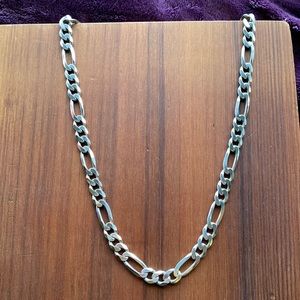 Large Silver Chain Figaro